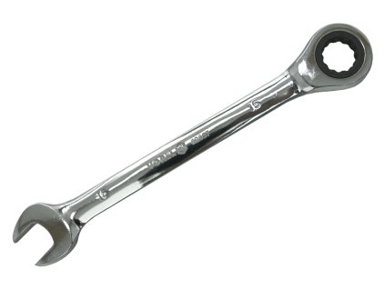 Klíč očkoplochý ráčnový 15 mm CrV