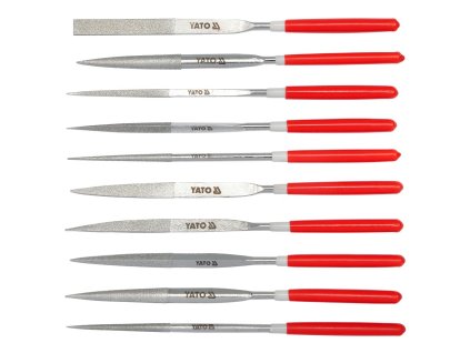 Sada pilníků jehlových diamantových 4 x 160 mm 10 ks 50 mm