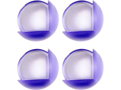 Chráníč na rohy nábytku, samolepící,  modrý průsvit, 4ks