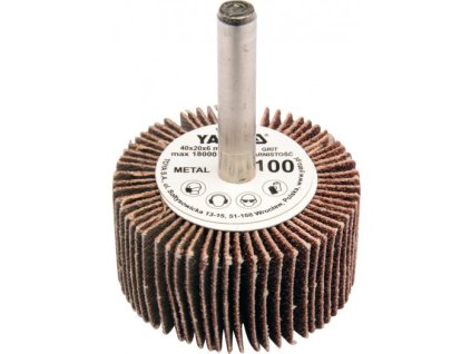 Kotouč lamelový radiální 40x20 P-120 s hřídelí 6 mm