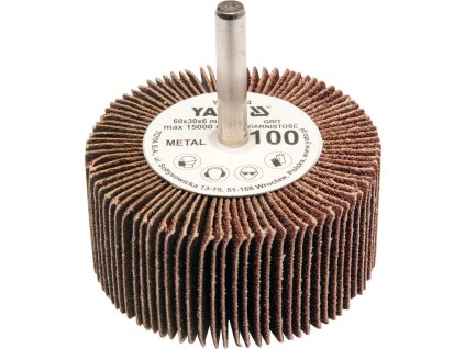 Kotouč lamelový radiální 60x30  P-60 s hřídelí 6 mm