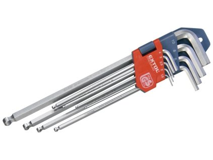 Imbus klíče prodloužené, sada 9ks, CrV, EXTOL PREMIUM