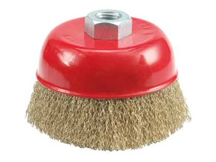 Kartáč drátěný čelní 100 mm pomosazený drát