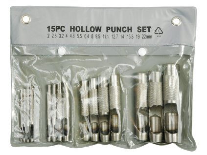 Sada průbojníků na kůži 15 ks