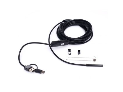 Inspekční kamera endoskopická USB 2.0, micro USB, USB-C KRAFT&DELE