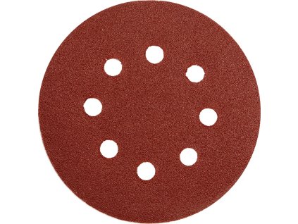 Brusný papír 125 mm P100 s otvory 5 ks suchý zip