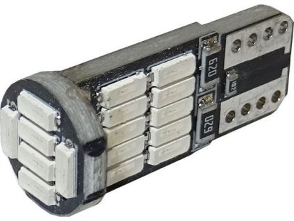 Žárovka LED T10 12V modrá, 26x LED4014