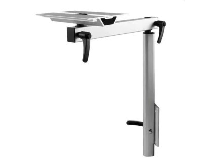 Otočná noha stolu do karavanu - stříbrná