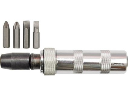 Šroubovák rázový + bity 4 ks