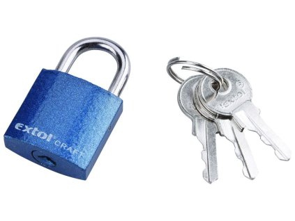 Zámek visací litinový, 25mm, barevný, EXTOL CRAFT
