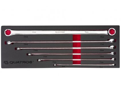 Sada 6 extra dlouhých dvojitých očkových speciálních klíčů 8-19 mm