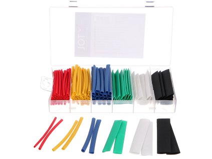 Sada smršťovacích bužírek MECHANIC TUBE SET 128, 128ks - SIXTOL