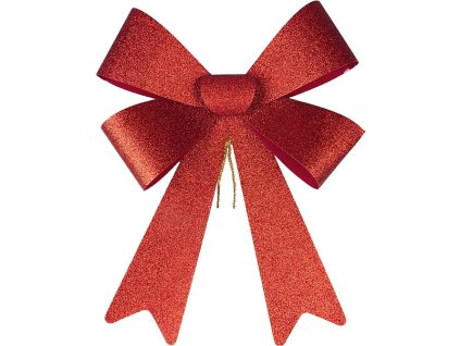 MagicHome Vánoční dekorace, mašle, červená, 38 x 30 cm