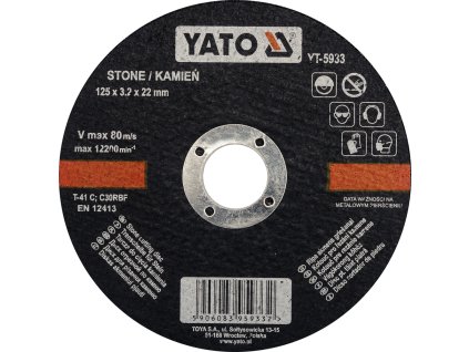 Kotouč na kámen 125 x 22 x 3,2 mm