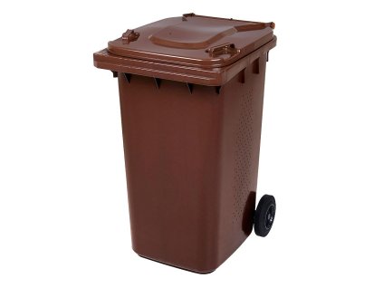 Popelnice BIO, na bioodpad hran. 240l PVC-hnědá