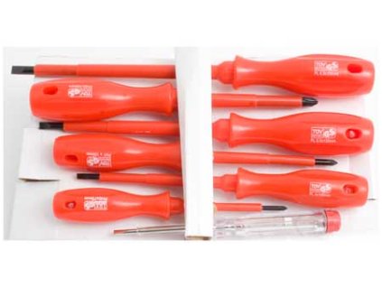 Sada šroubováků - ploché, křížové, se zkoušečkou, 7 ks - MAGG