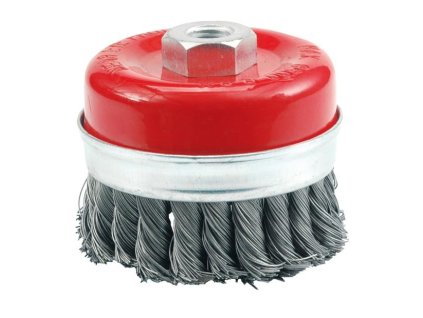 Kartáč drátěný čelní 65 mm pletený