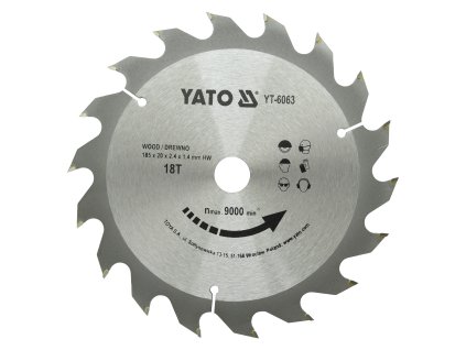 Kotouč na dřevo 185 x 20 mm 18z