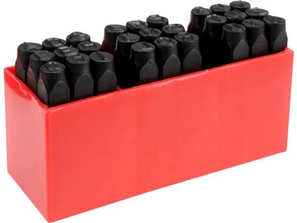 Razidla písmenková 8 mm 27 ks  A-Z,&