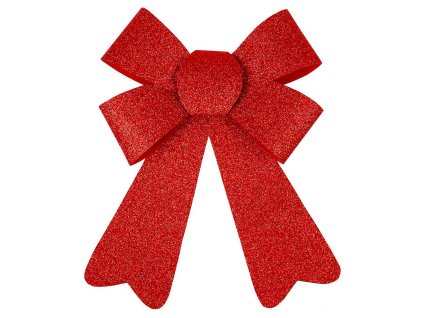 Dekorace MagicHome Mašle červená, 13x21cm