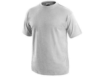 Triko DANIEL, krátký rukáv, světle šedý melír, vel. L