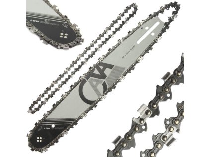 Vodící lišta na řetězové pily 38 cm a 2 řetězy 15" | 64 | 1,5mm | 0,325"  CATA