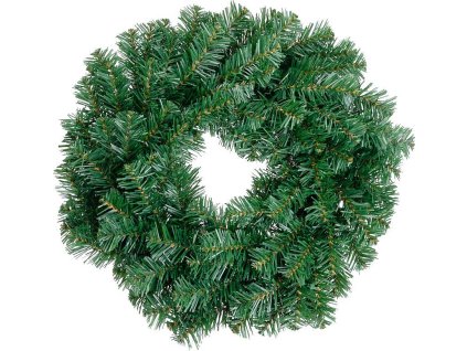 Věnec MagicHome Vánoce, přírodní vzhled, 45 cm, 100 větví, EXTRA HUSTÝ