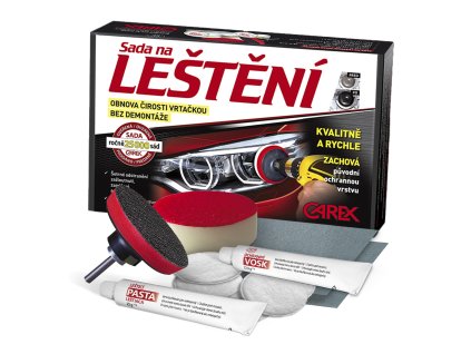 CAREX - sada na LEŠTĚNÍ a ochranu povrchu světlometů