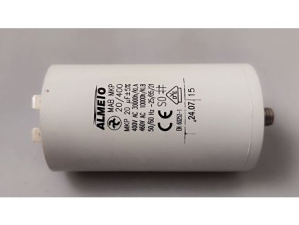 20uF/400V motorový kondenzátor MAB MKP 45x80mm