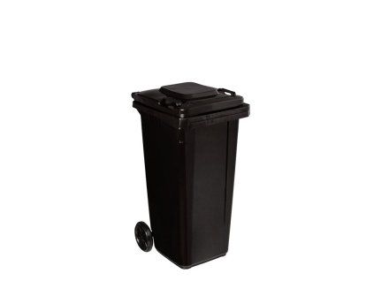Popelnice 120 l, plastová černá - MAR-POL