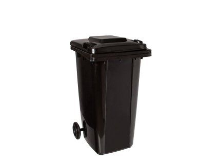 Popelnice 240 l, plastová černá - MAR-POL