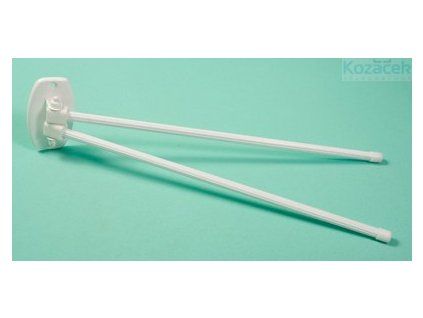 Sušák 2-ramenný kovový bílý