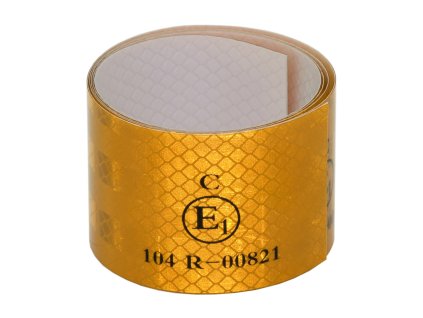 Samolepící páska reflexní 1m x 5cm žlutá