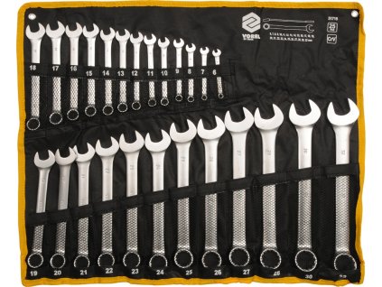 Sada klíčů očkoplochých 25 ks 6 - 32 mm CrV