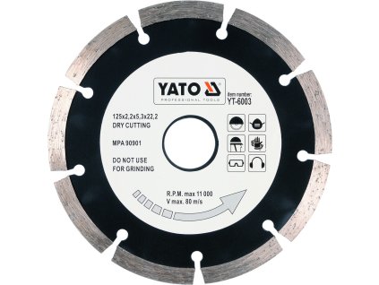 Kotouč řezný diamantový 125 x 22,2 x 2,2 mm