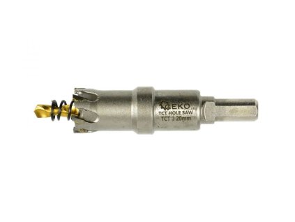 Korunkový vrták do kovu TCT, 20mm GEKO