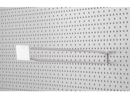 Věšák Racks H17, 300 mm, s PVC cenovkou