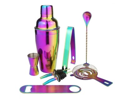 Barmanská sada 8ks duhová