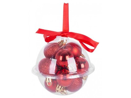 Baňky MagicHome červené, 3cm, 12ks