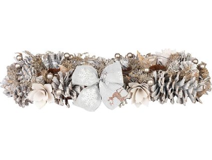 MagicHome Vánoční Ikebana, Advent, přírodní, 44x15x9 cm