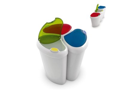 Koš odpadkový tříděný odpad 3x30L  LOTUS