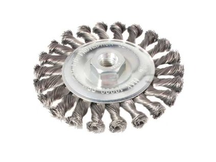 Kartáč okružní 125, copánkový S 0,50, závit M14x2