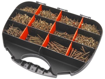 Vruty do dřeva, 12 rozměrů, sada 2000ks, EXTOL CRAFT