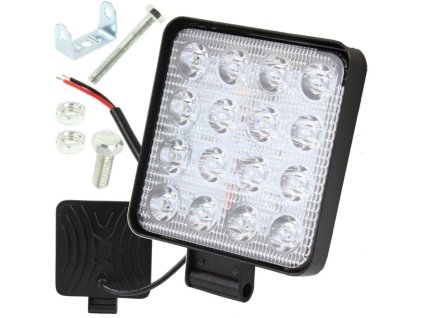 LED prostorové světlo 12/24V, 16xLED, čtvercové MAR-POL