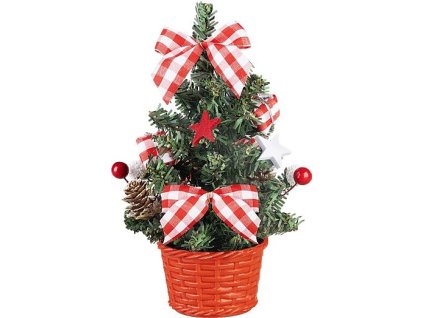 MagicHome Vánoční dekorace, stromeček, s hvězdou, 21 cm