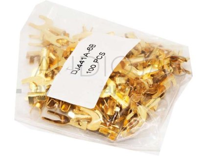 Vidlička kabelová 6,5mm neizolovaná (DJ441A-6B), balení 100ks