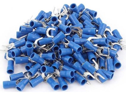 Vidlička kabelová 5,3mm modrá (SVS 2-5), balení 100ks