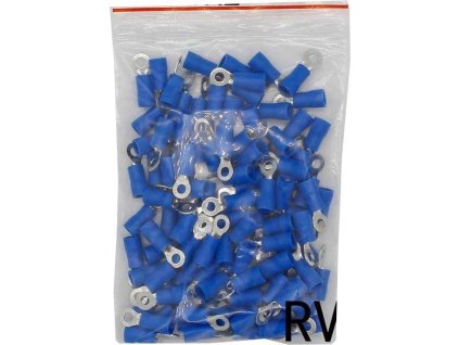 Oko kabelové 3,7mm modré (RVS 2-3,5), balení 100ks