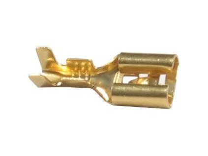 Faston-zdířka 6,3mm neizolovaná,kabel 1-2,5mm2