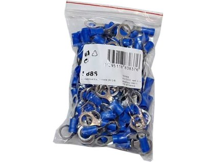 Oko kabelové 8,4mm modré (RV 2-8), balení 100ks